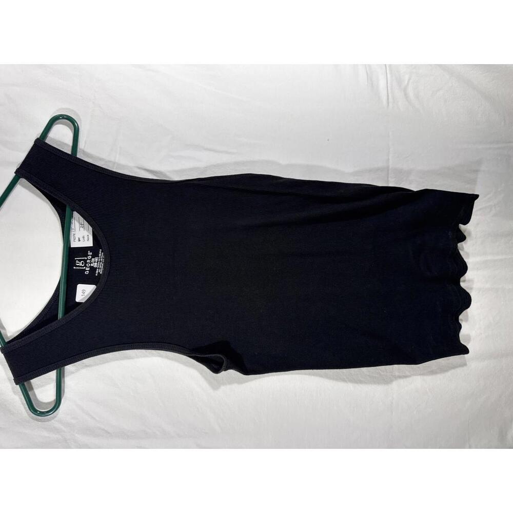 George Men's Black Cotton Tank Top XL